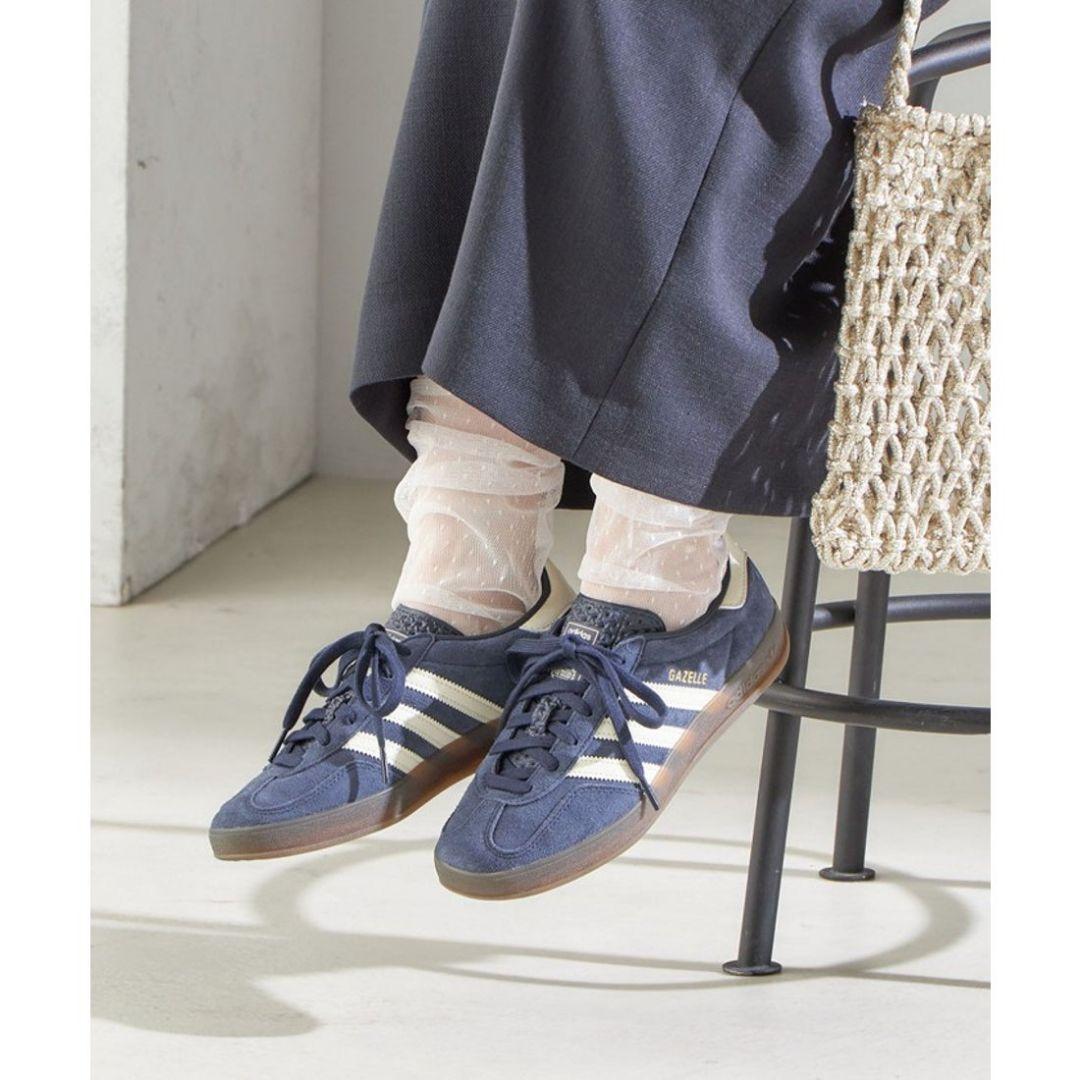 美品 アディダス シップス別注 ガゼル レースアップ レザー スニーカー 本革