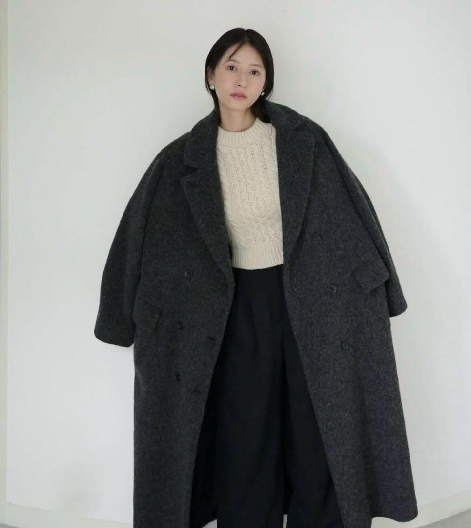 ジャケット・アウター CLANE 24AW DOUBLE WOOL LONG COAT