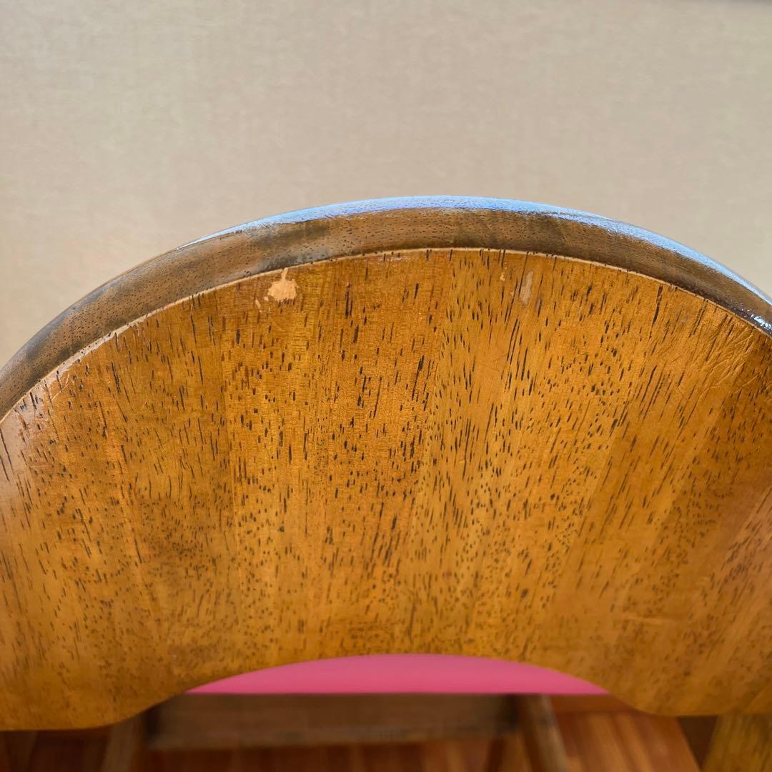 中古品　カウンターチェア　ピンク