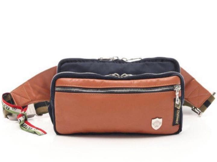 ボディバッグ ナイロン レザー