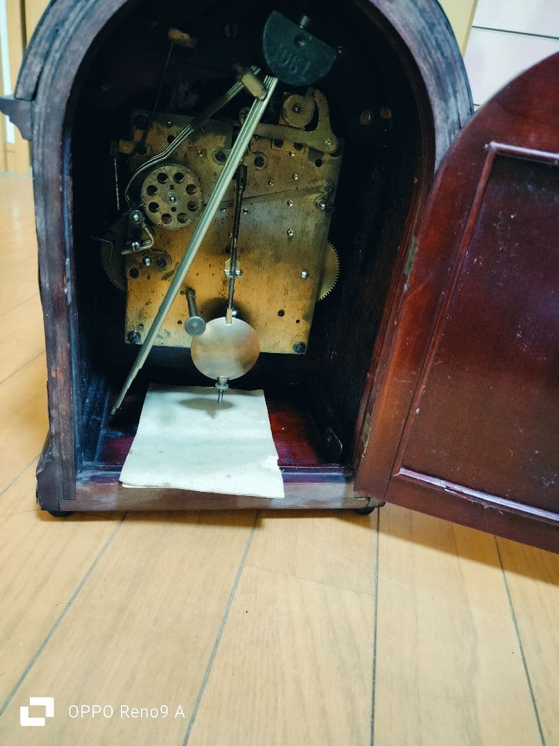 アーチ型機械式置時計 チムニー・サイレント機能