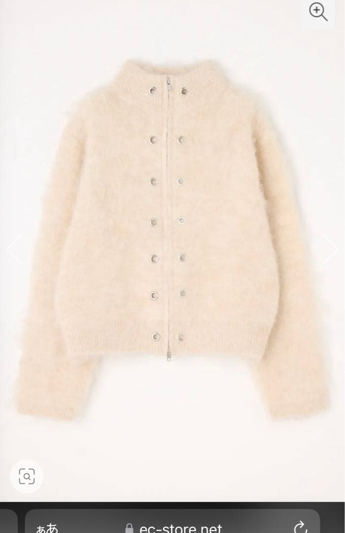 laguagem ZIP SIDE EYELET ニット （FREE　IVOY