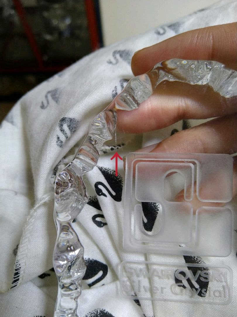 スワロフスキー SCロゴ 氷山 置物