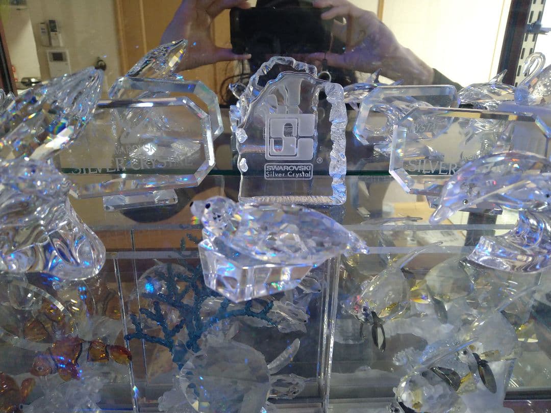 スワロフスキー SCロゴ 氷山 置物