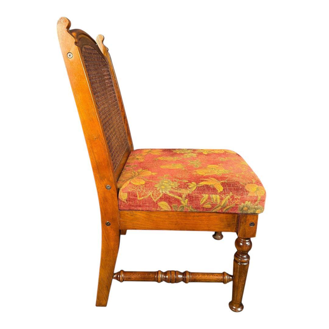 HR870 カントリーハウス　三越ブルージュ　花柄　ワインレッド　赤系　チェア