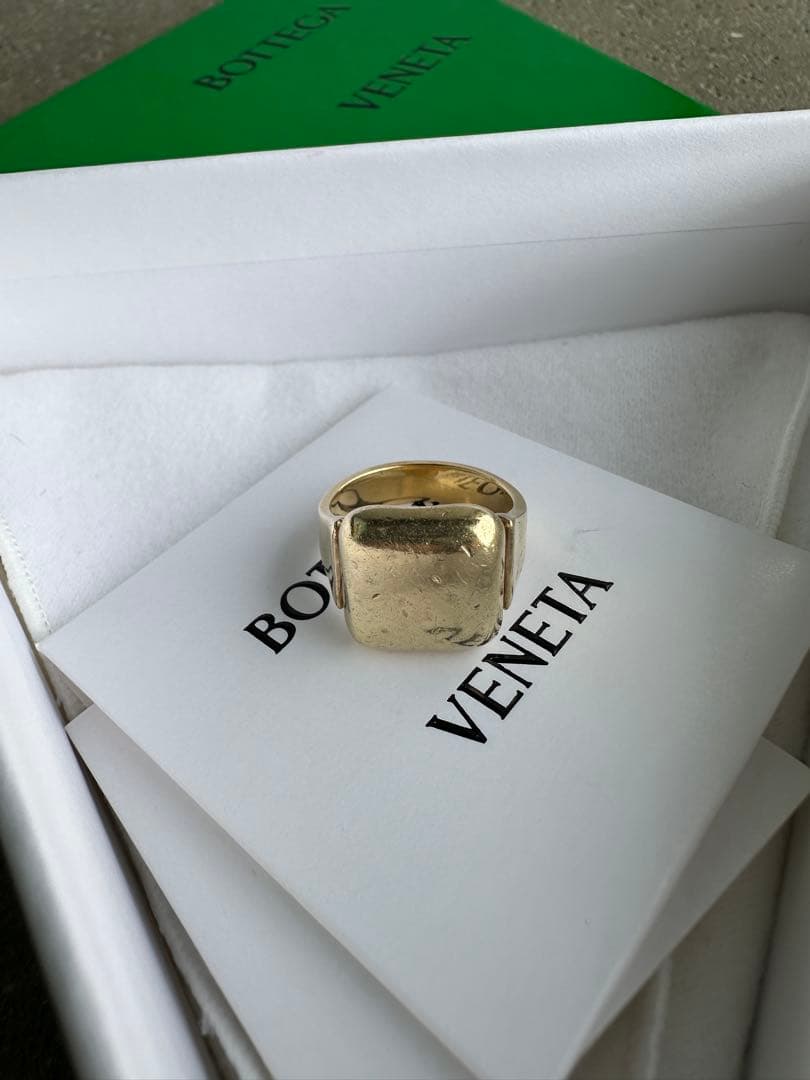 か*様 BOTTEGA VENETA ボッテガ　ゴールドスクエアリング
