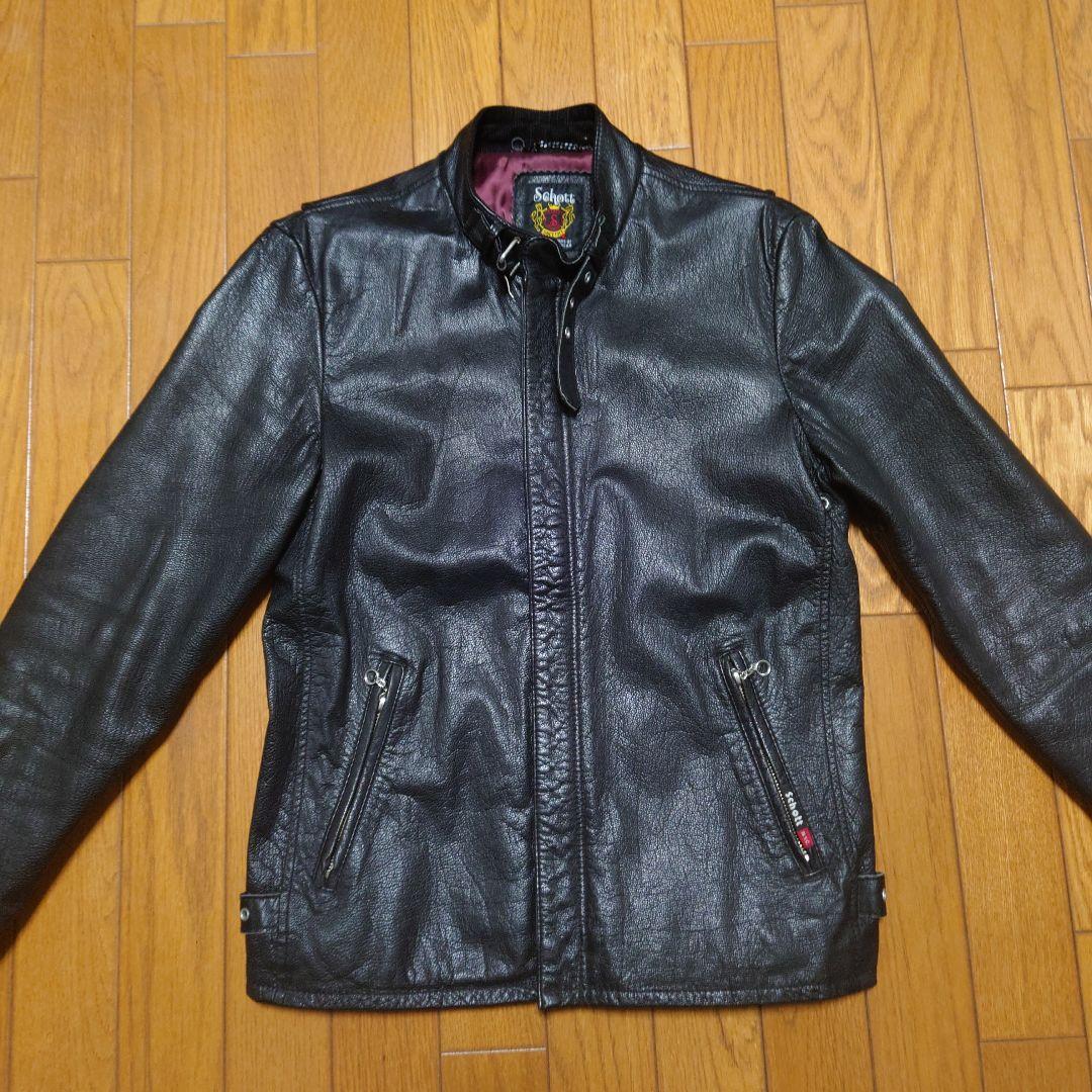 ショット Schott シングルライダースジャケット ゴートスキン