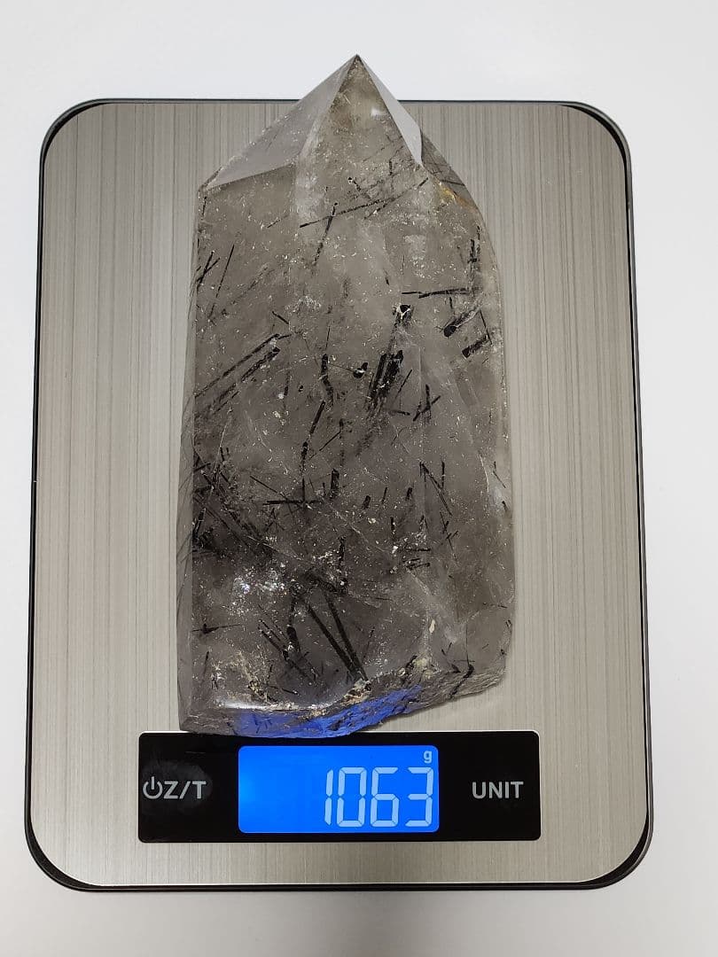 ☆ルチル 置物 ポイント六角柱 天然石 原石