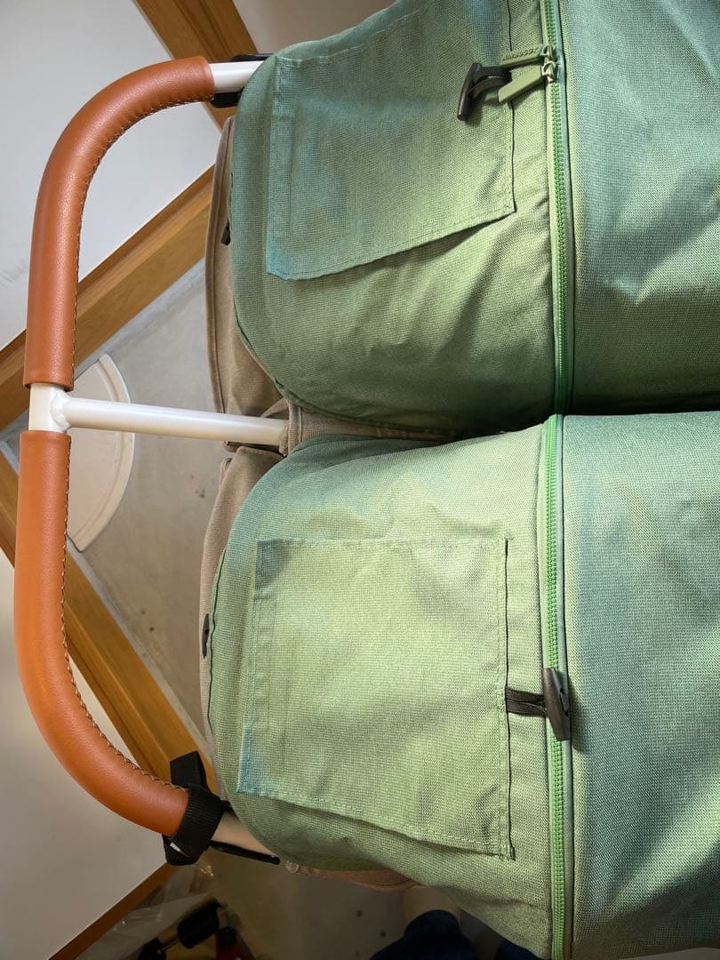 【美品・使用回数少なめ・マット付き】 エアバギーココダブルEXフロムバース