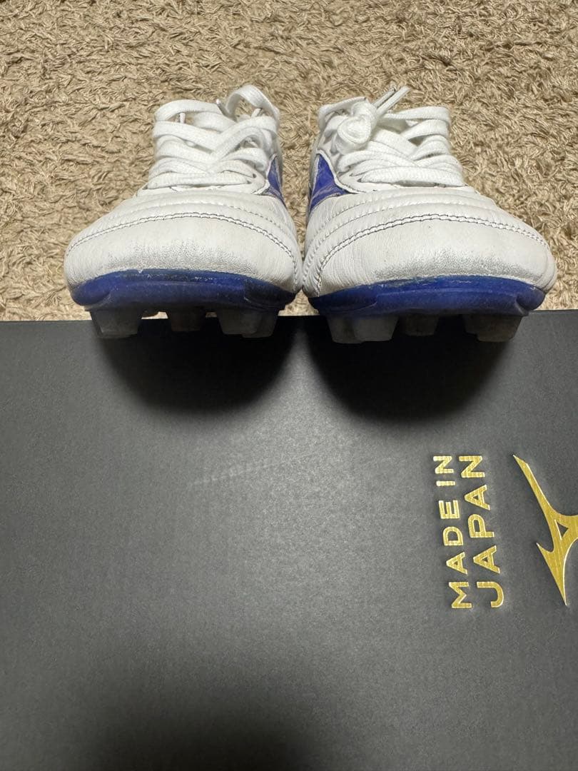 ミズノモレリアⅡ japan 24.5cm 限定色 ホワイト/ブルー