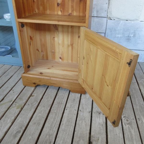 イギリス アンティーク 家具 パイン キャビネットブックケース 本棚 6079e