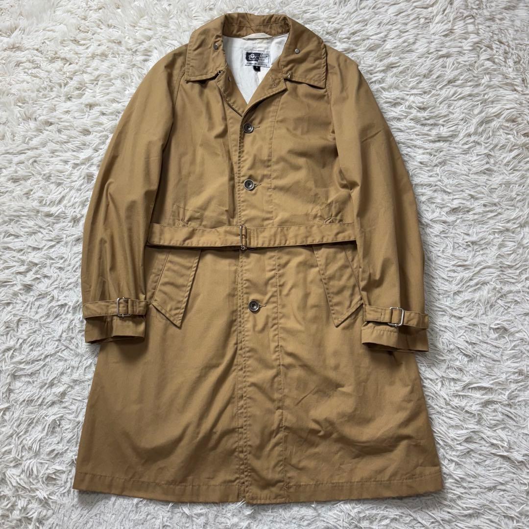 極美品 エンジニアードガーメンツ ステンカラーコート ベージュ S