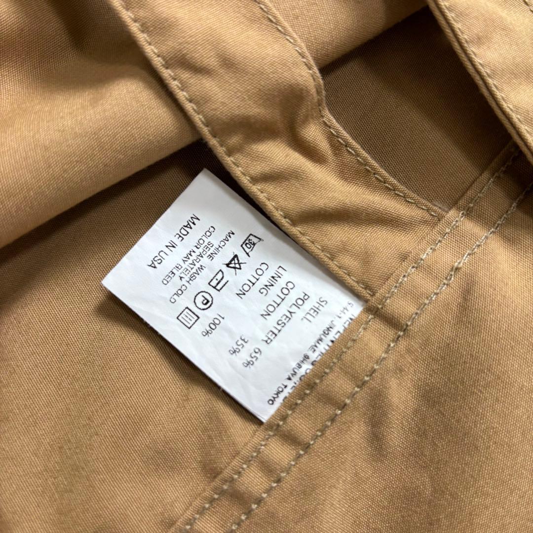 極美品 エンジニアードガーメンツ ステンカラーコート ベージュ S