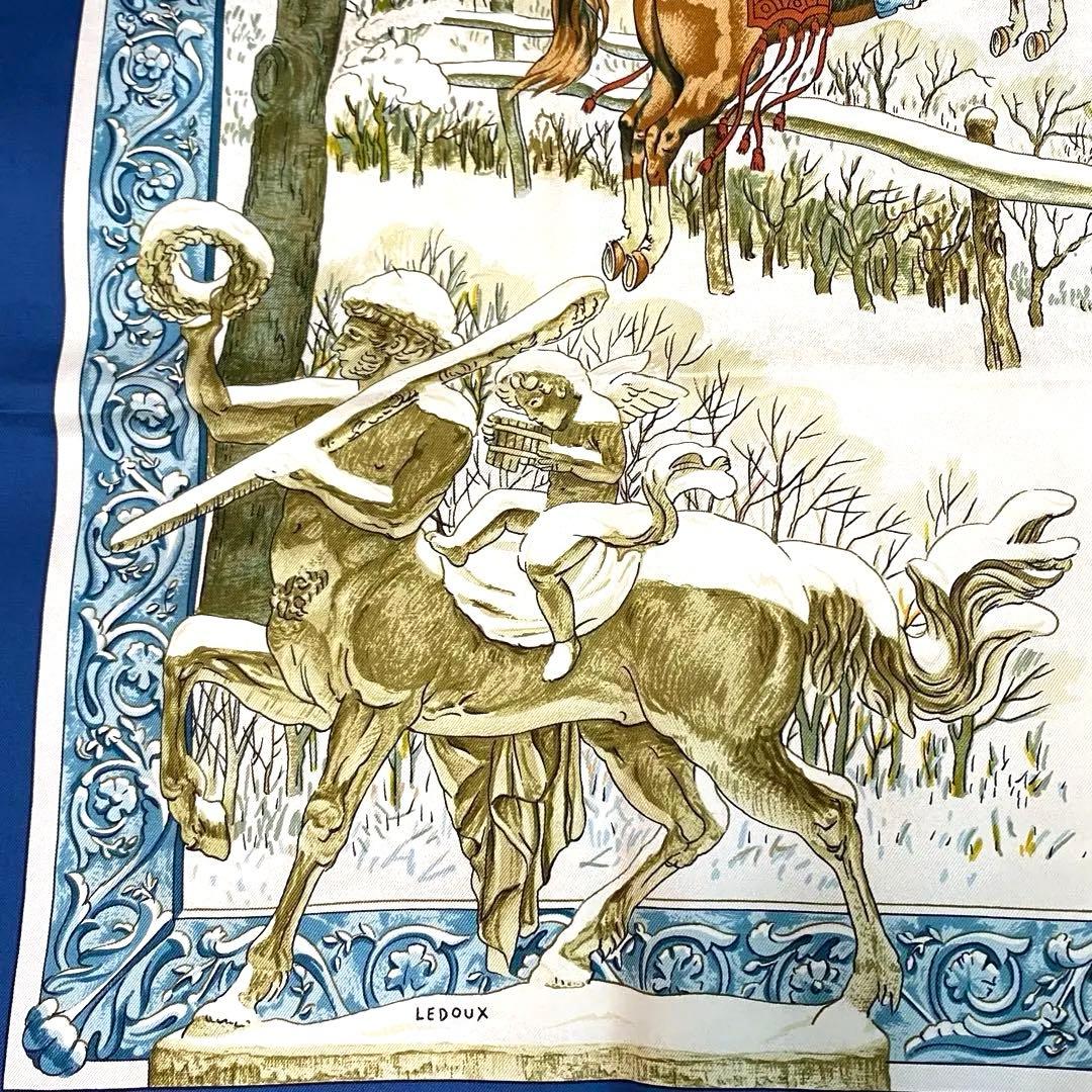 HERMESカレ大判シルクスカーフ　リヴェール　冬