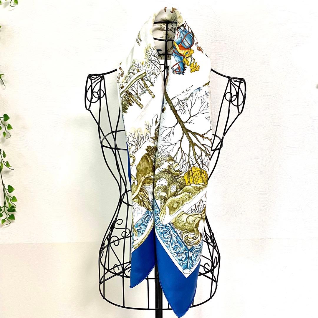 HERMESカレ大判シルクスカーフ　リヴェール　冬