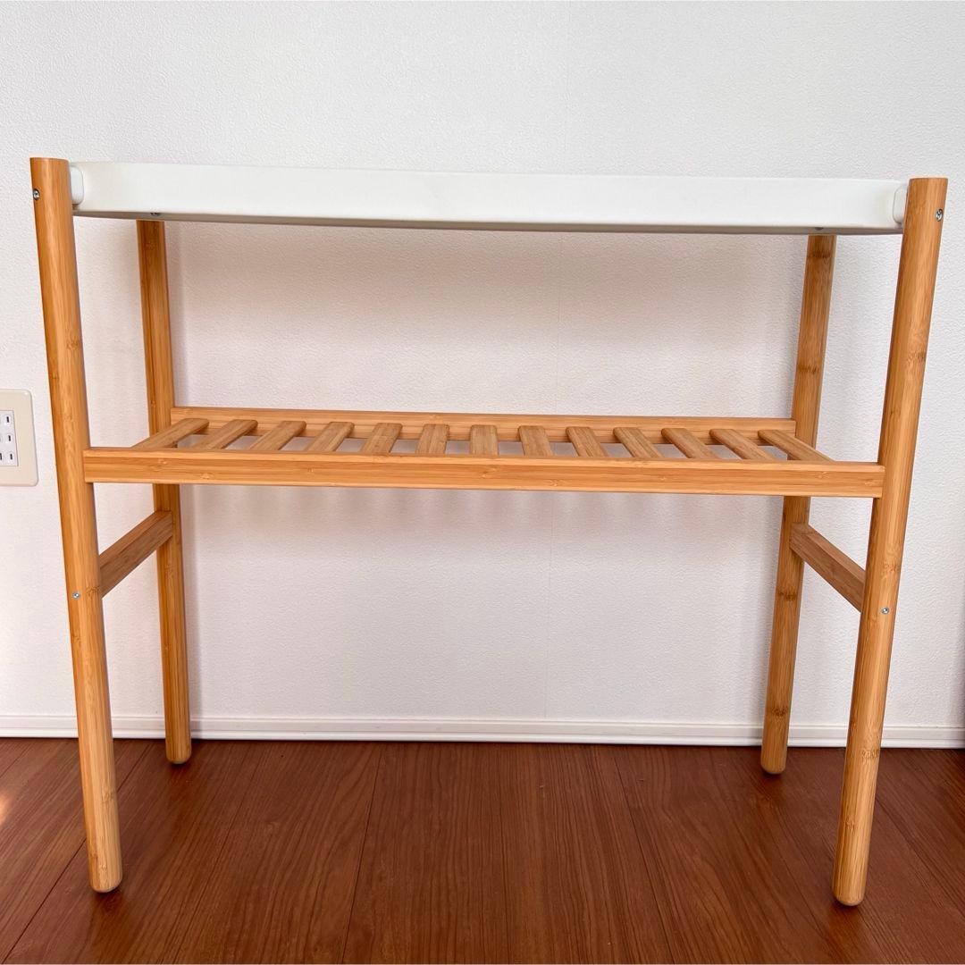 竹製スラットダイニングテーブル