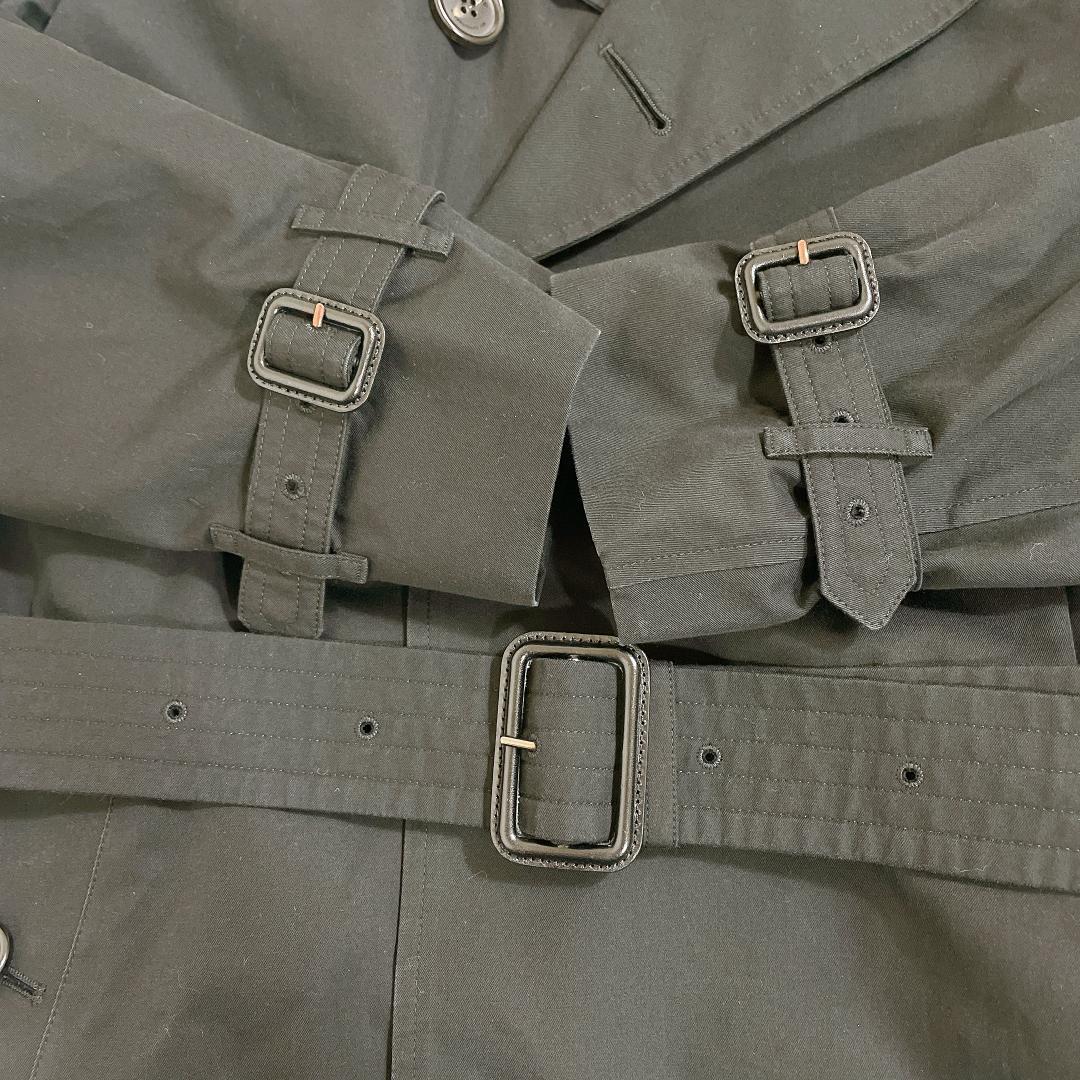 バーバリー メンズトレンチコート chelsea ショート ノバチェック XL