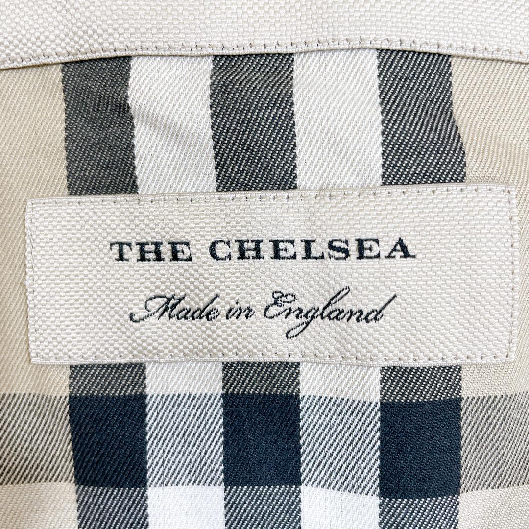 バーバリー メンズトレンチコート chelsea ショート ノバチェック XL