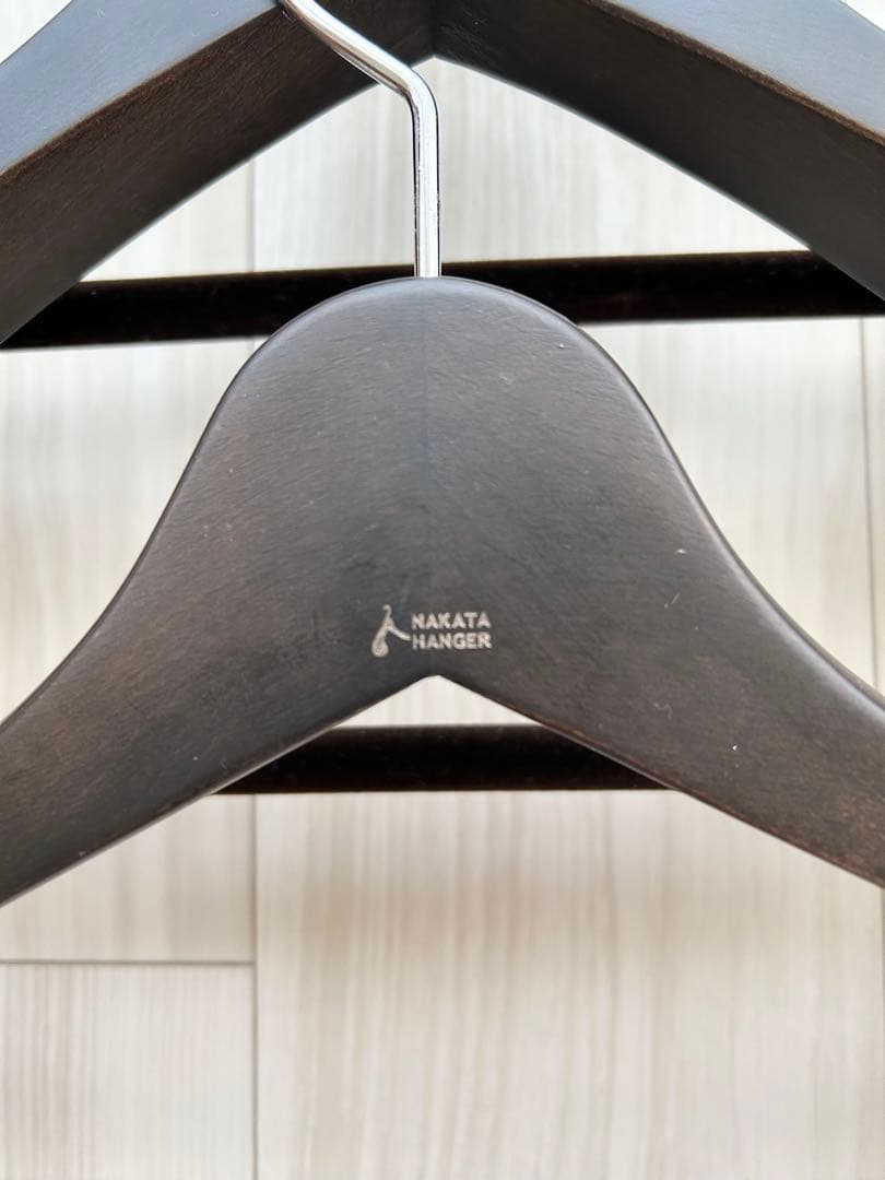 中田ハンガー メンズスーツ用3本セットNAKATA HANGER フェルトバー付