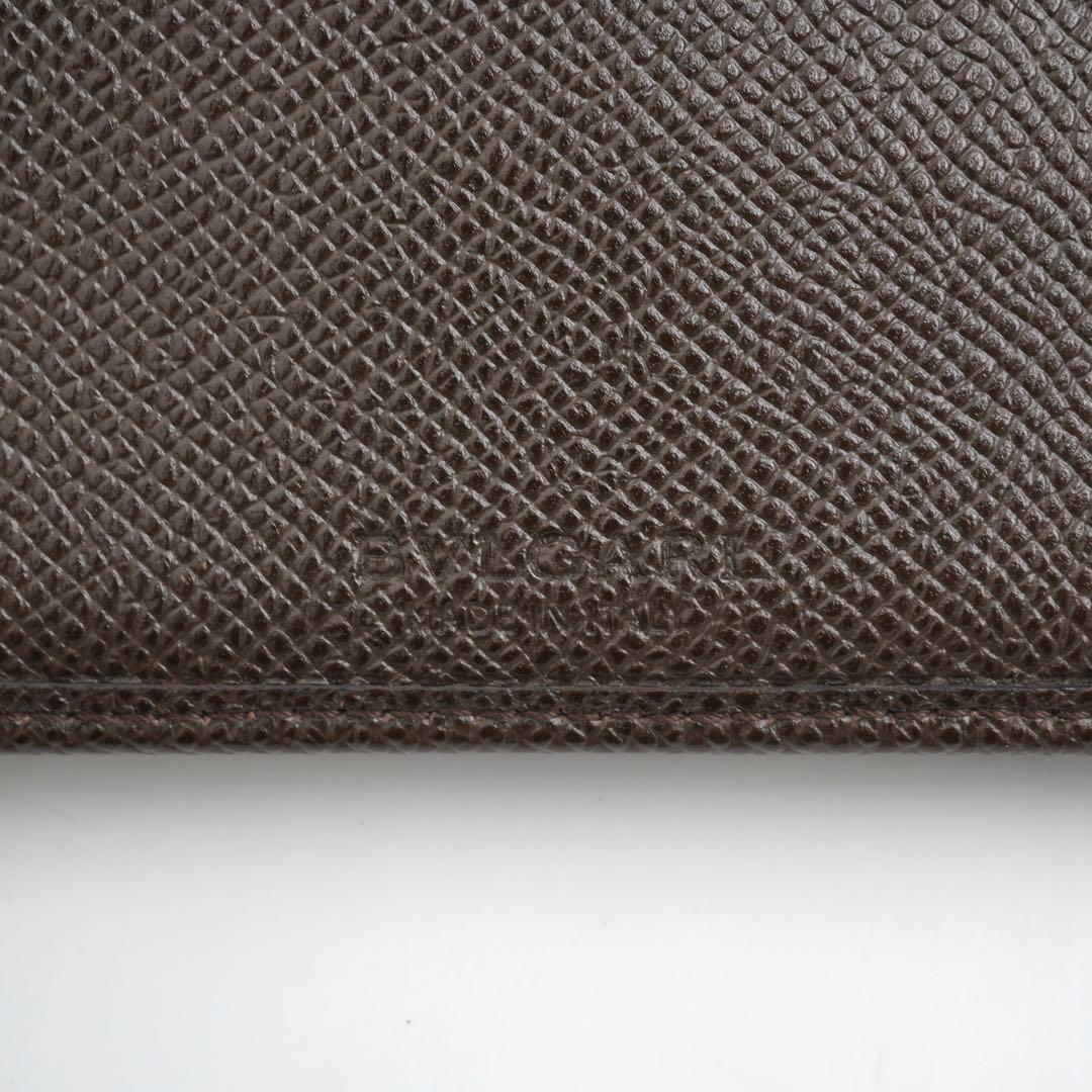 ✨極美品・箱保証書付き✨　ブルガリマン　二つ折り　ビーゼロワン　レザー　ブラウン