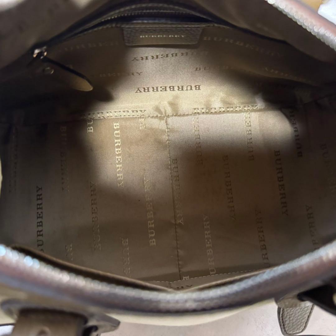 ★良品★Burberry バーバリー ミニボストン ノバチェック　ハンドバッグ