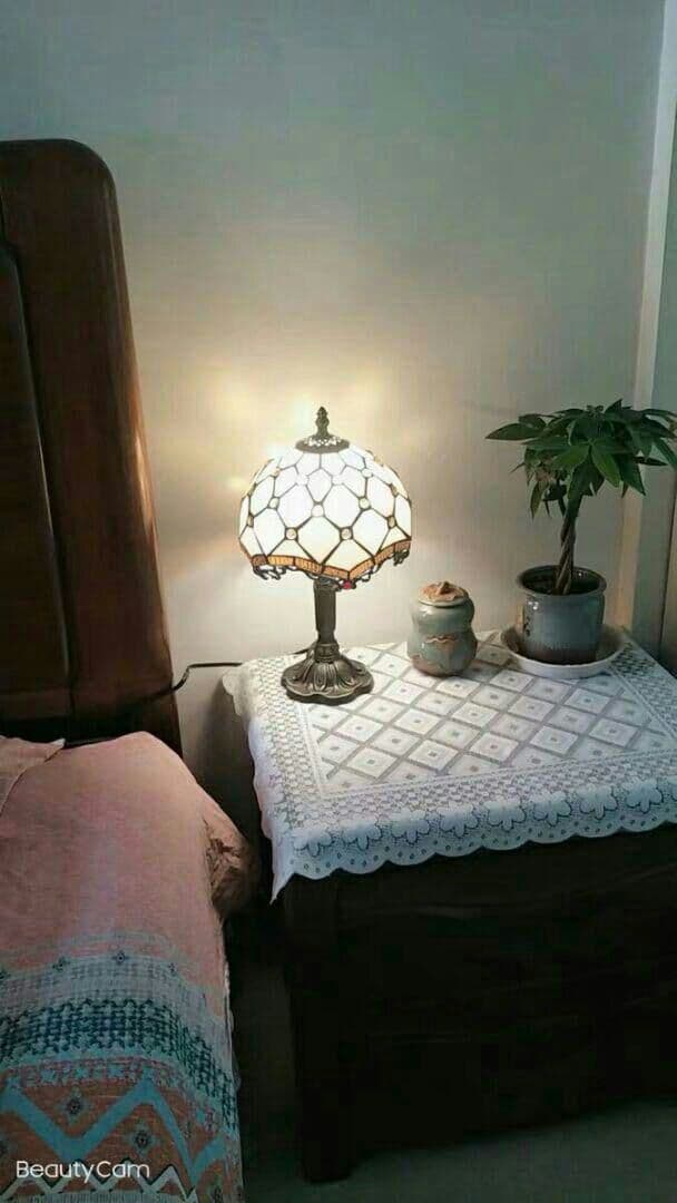 運気が上がるブドウ柄　卓上ランプ　電気スタンドp