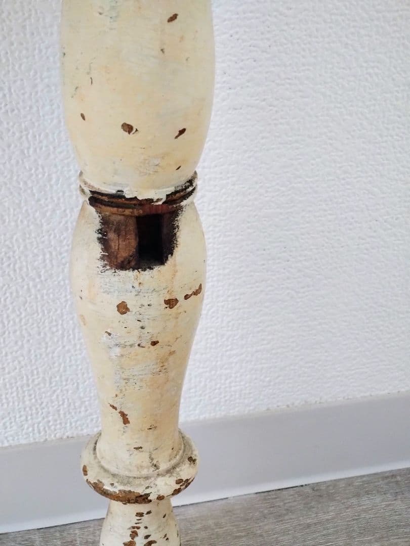 【送料込】フランス　アンティーク　テーブル　ミルクホワイト　机