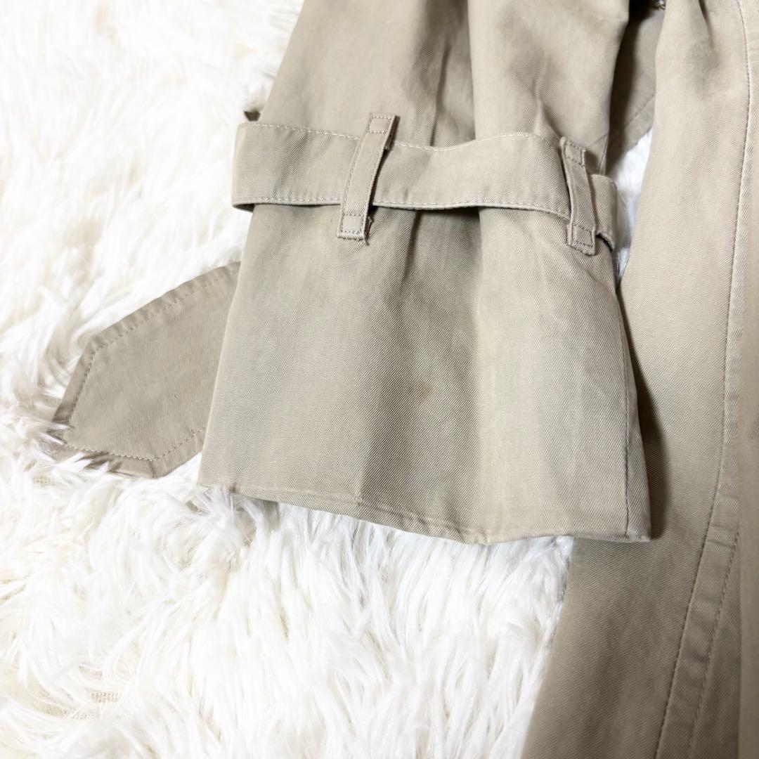 レア✨バーバリー トレンチコート ロング丈 ベルト付 ベージュ ノバチェック M