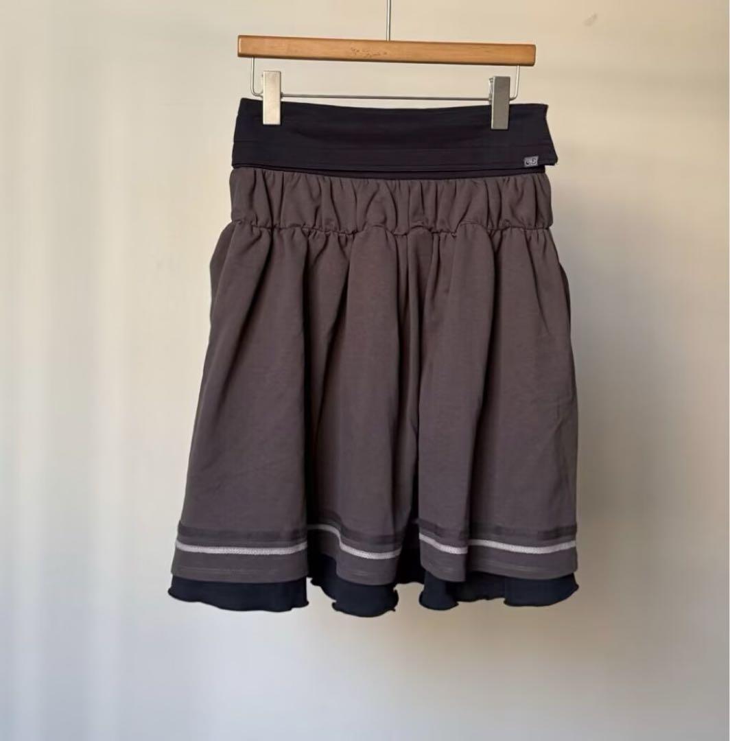 Coyseio x Blythe フレア ギャザースカート チャコール色