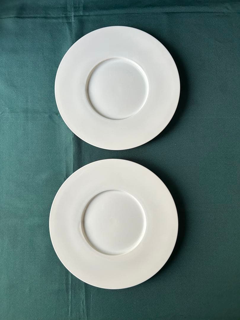 リム　平皿　白　8枚
