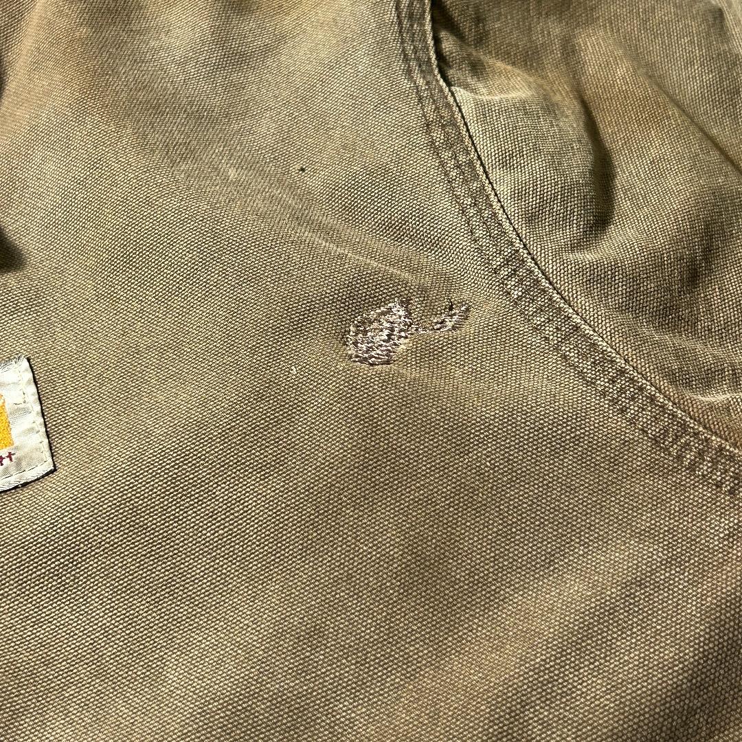 80-90s 星タグ USA製 ブラウン カーハート 短丈トラディショナル