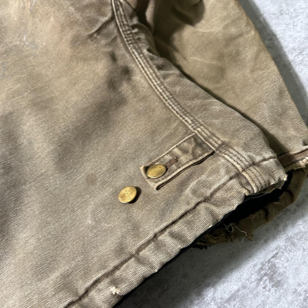 80-90s 星タグ USA製 ブラウン カーハート 短丈トラディショナル