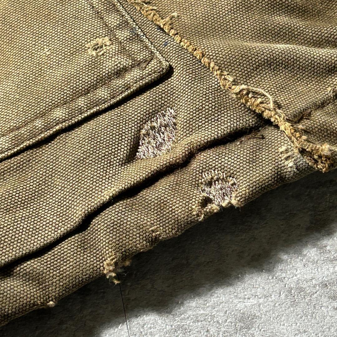 80-90s 星タグ USA製 ブラウン カーハート 短丈トラディショナル