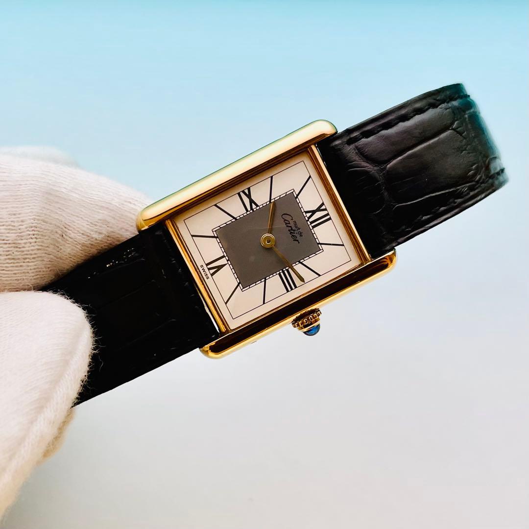 【極上品】カルティエ マストタンク LM ヴェルメイユ 整備済 590005