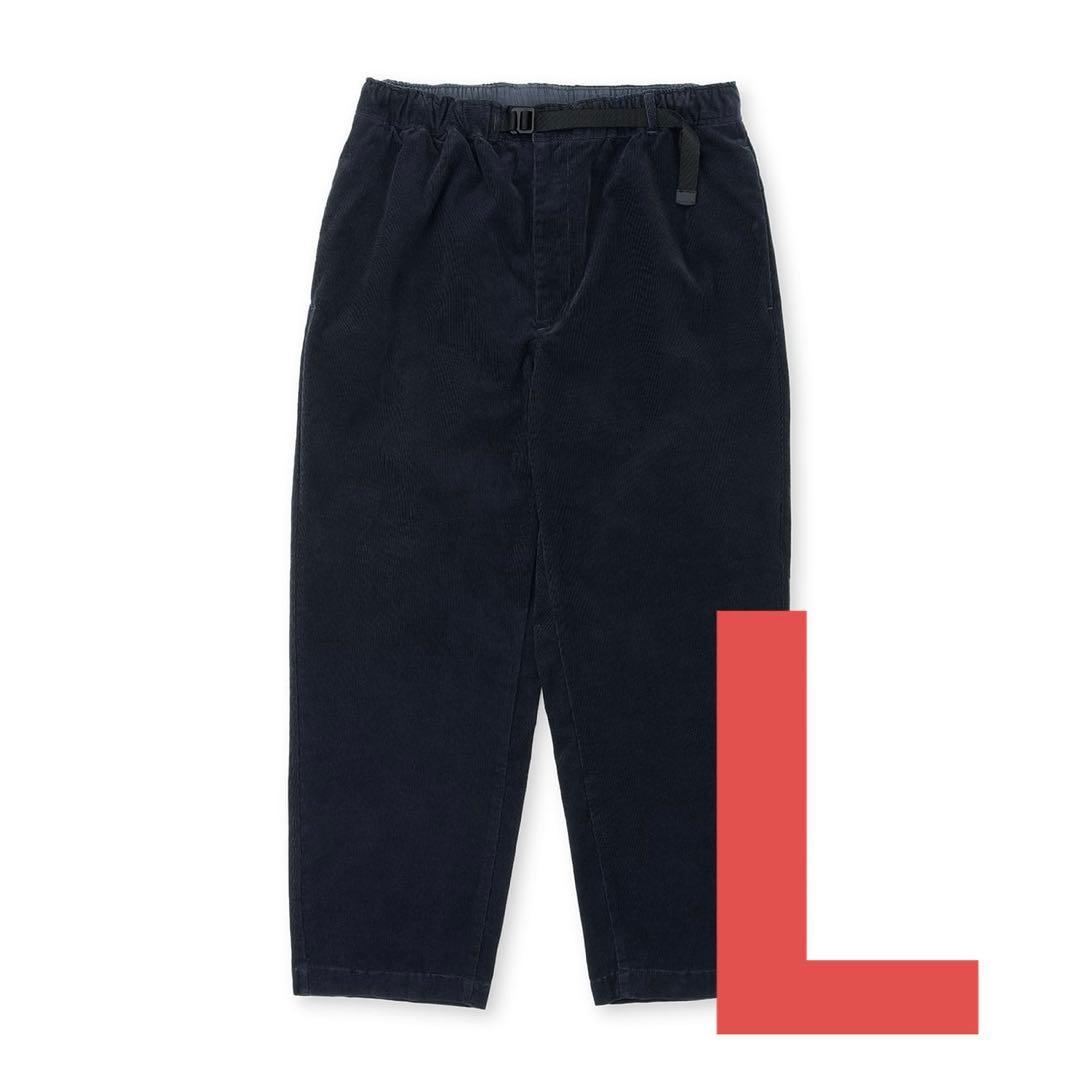 パンツ everyone corduroy belted easy pants NAVY