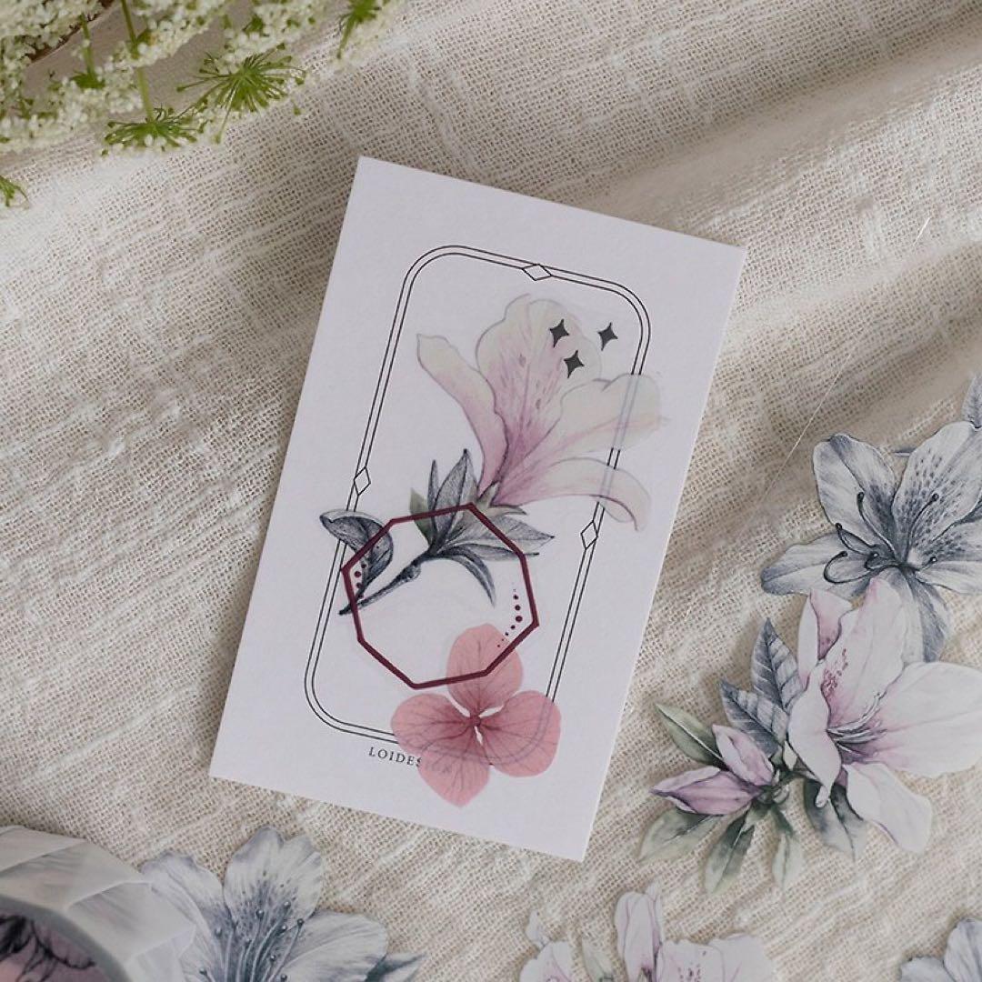 ⭐️SALE⭐️ 《ツツジ》海外マスキングテープ　マステ 【1708】