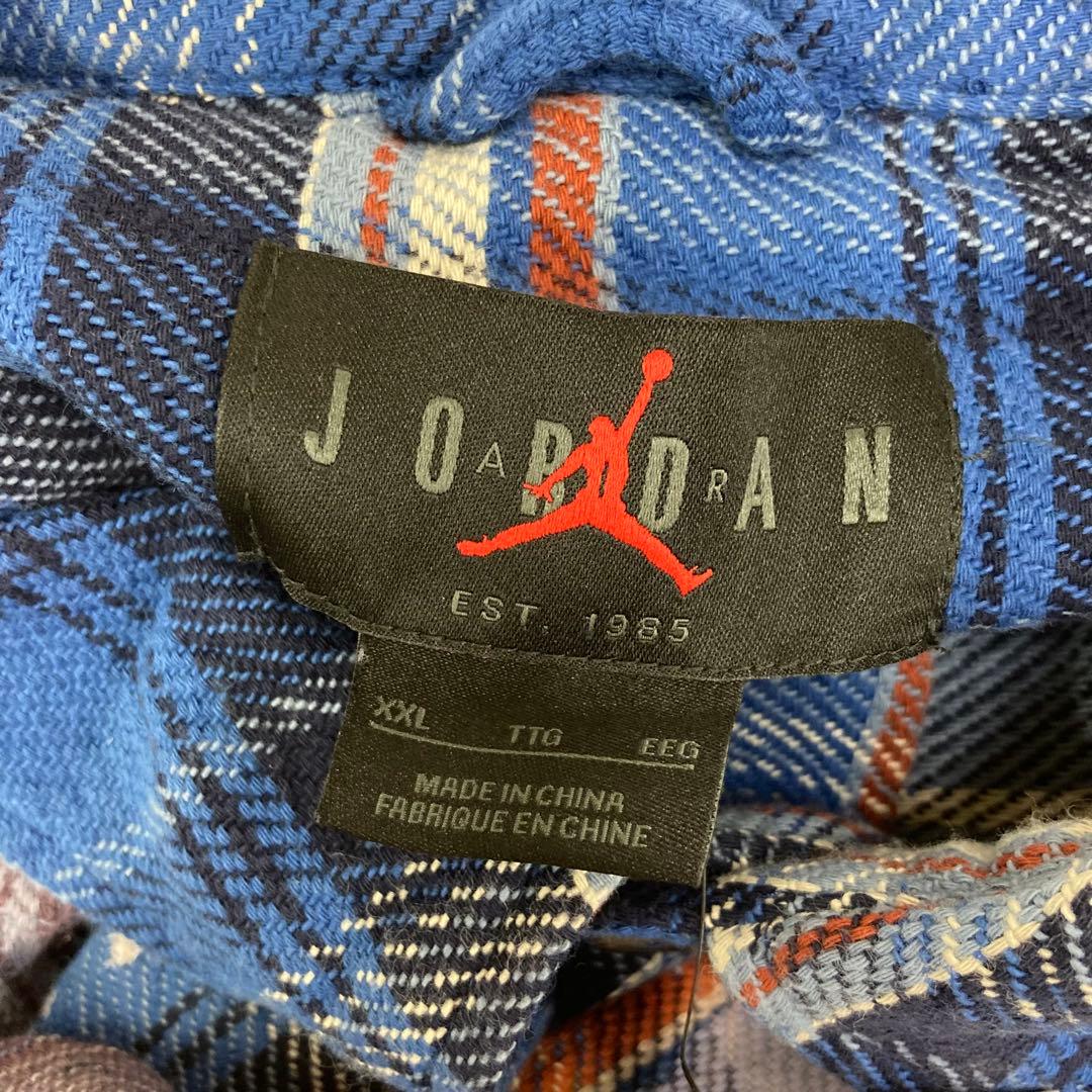 nm-1253) NIKE JORDAN AWAKE NY フランネルシャツ