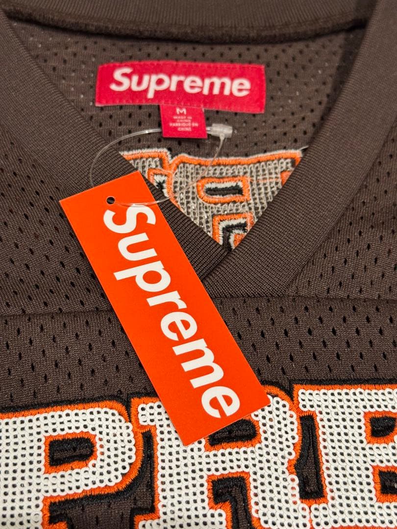 【新品】Supreme Sequin Football Jersey Mサイズ