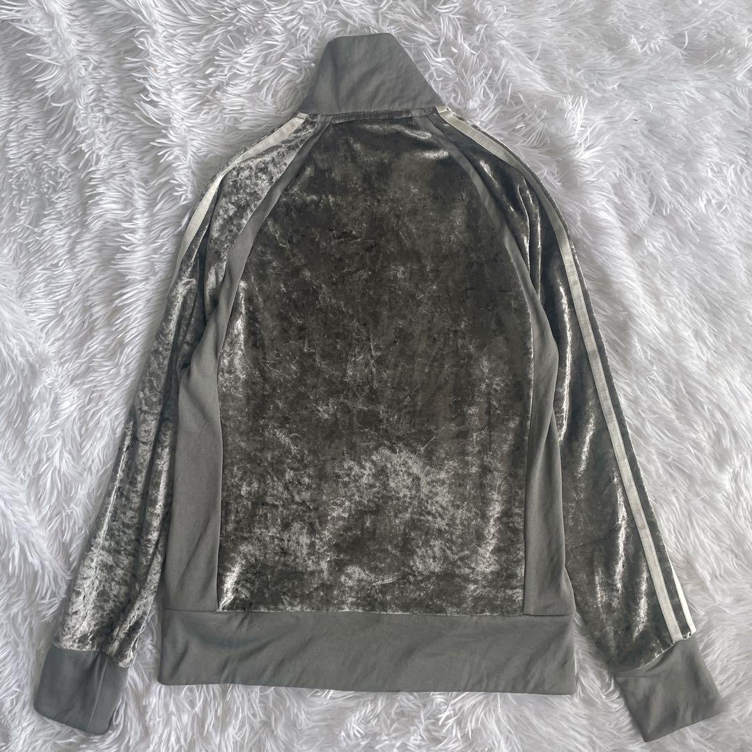 【希少】アディダス　セットアップ　ベロア　フレアパンツ　y2k M ライン