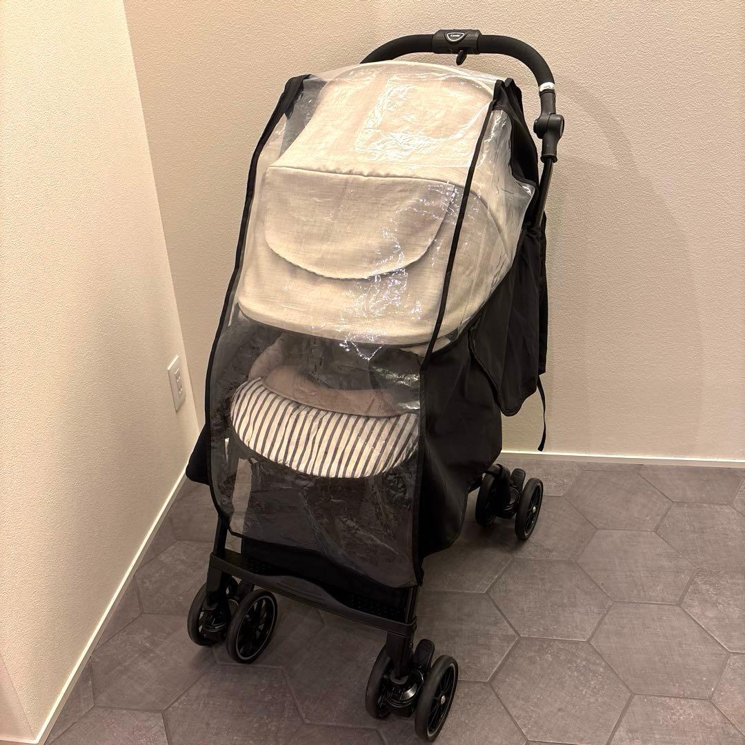 combi コンビ スゴカルα ストライプベージュ レインバー＆ドリンクホルダー