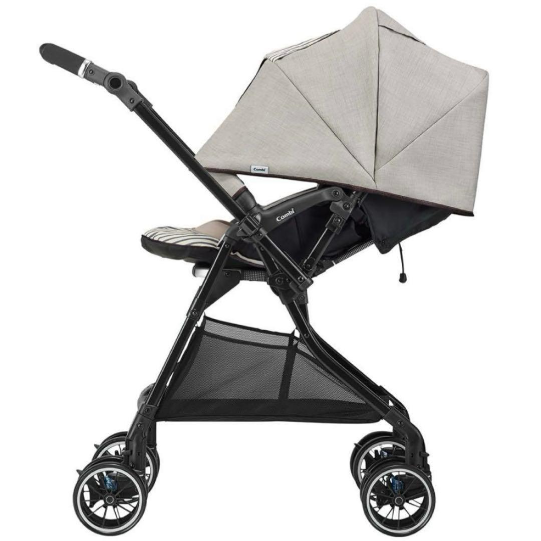 combi コンビ スゴカルα ストライプベージュ レインバー＆ドリンクホルダー