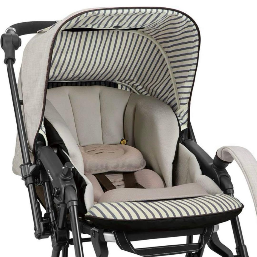 combi コンビ スゴカルα ストライプベージュ レインバー＆ドリンクホルダー