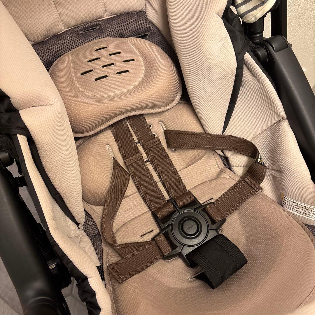 combi コンビ スゴカルα ストライプベージュ レインバー＆ドリンクホルダー