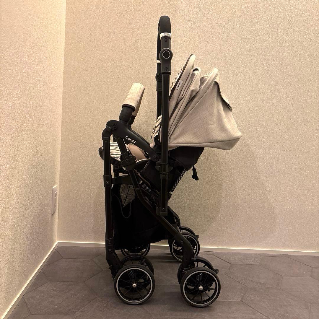 combi コンビ スゴカルα ストライプベージュ レインバー＆ドリンクホルダー