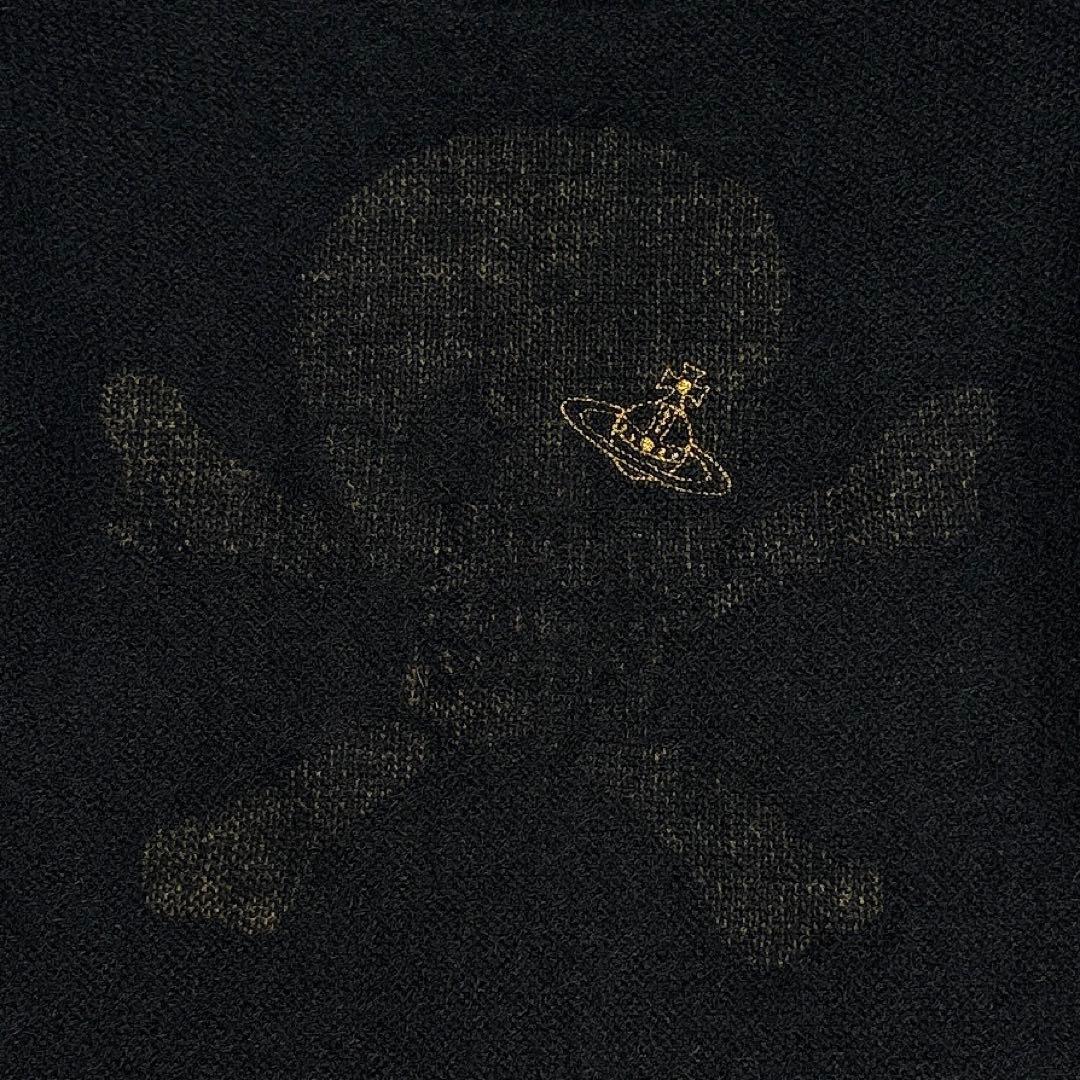 ヴィヴィアンウエストウッド　ニット　チュニック　ゴールド　オーブ刺繍　スカル　3