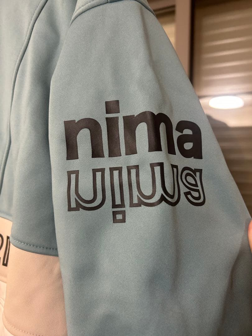 nima スノーボードウェア 水色/白