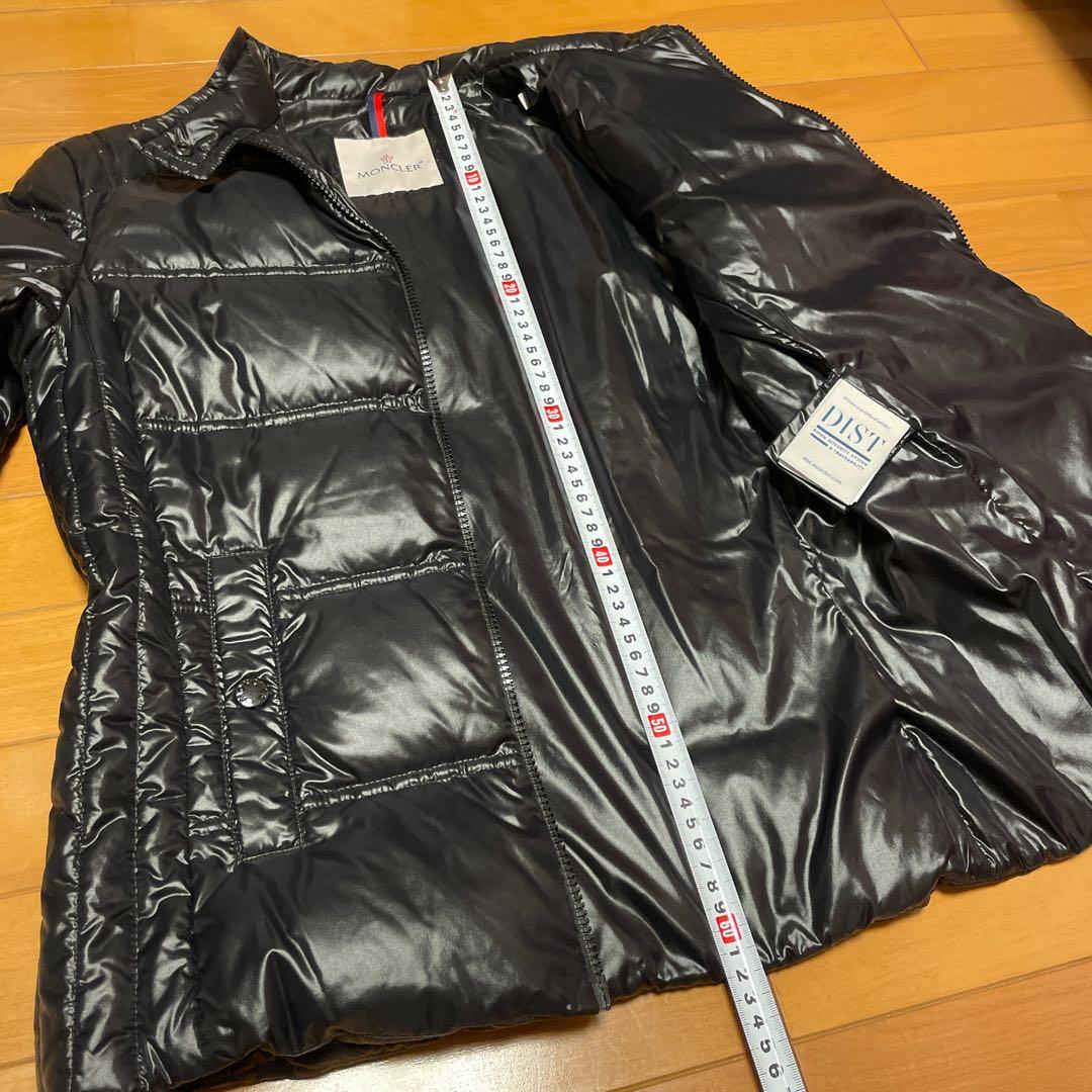 モンクレール 2022年製 SANGATTE バイカー風 ダウン 黒 3 美品
