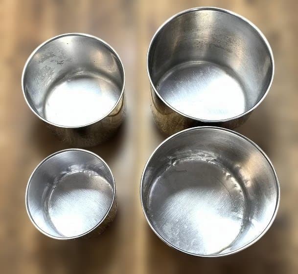 クローバー 深型組バット11号（蓋付き）＋ステンレスポット8個 容器セット