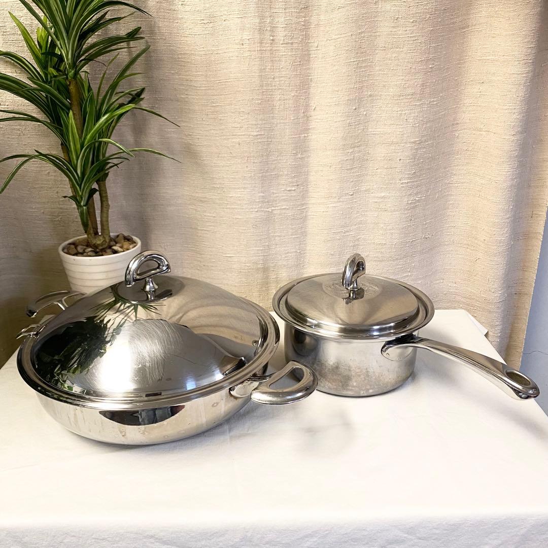 5層構造 高級調理鍋 Five King Chef 2点セット