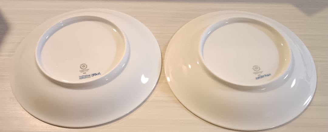   ブルーフラワー プレート 2枚セット